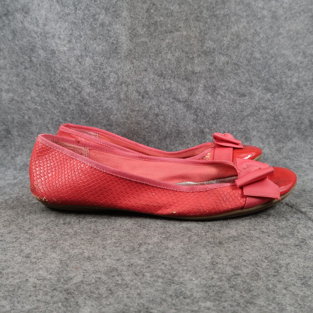 Alfani Shoes Womens 8 Ballet Dress Flats Bow Round Toe Slip On Skimmer Fashion